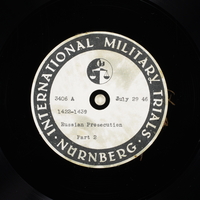 Day 189 International Military Tribunal, Nuremberg (Set A)

Click to enlarge