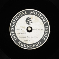 Day 190 International Military Tribunal, Nuremberg (Set A)

Click to enlarge