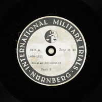 Day 191 International Military Tribunal, Nuremberg (Set A)

Click to enlarge