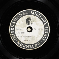 Day 191 International Military Tribunal, Nuremberg (Set A)

Click to enlarge