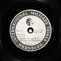 Day 195 International Military Tribunal, Nuremberg (Set A)

Click to enlarge