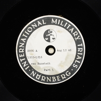 Day 201 International Military Tribunal, Nuremberg (Set A)

Click to enlarge