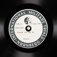 Day 207 International Military Tribunal, Nuremberg (Set A)

Click to enlarge