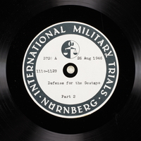 Day 211 International Military Tribunal, Nuremberg (Set A)

Click to enlarge