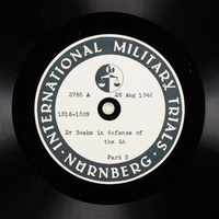 Day 213 International Military Tribunal, Nuremberg (Set A)

Click to enlarge