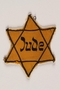 Star of David badge with Jude printed in the center