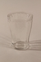 6 pressed pattern drinking glasses recovered postwar by a Czech Jewish woman