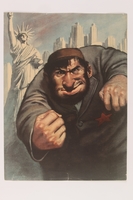 2014.313.1 front
Poster of a Jewish Bolshevik bully shaking his fists in defense of NYC

Click to enlarge