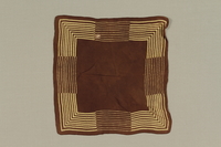 1988.99.2 front
Brown and yellow striped silk handkerchief found by a German Jewish teenage inmate at Birkenau

Click to enlarge