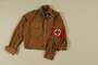 SA brown uniform shirt with Rottenfuhrer insignia acquired by a US soldier