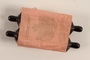 Pink cloth Torah scroll cover saved by a refugee from Nazi Germany