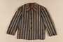 Concentration camp uniform jacket worn by a Polish Jewish inmate