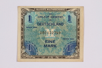 2014.480.116 front
German one mark scrip

Click to enlarge