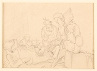 1988.1.2 front
Drawing of seated women waiting for transport by a German Jewish internee

Click to enlarge