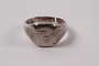 Engraved ring made from a spoon for a Jewish Latvian boy in Riga ghetto