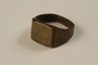 Copper finger ring with a monogram received by a US soldier at a concentration camp