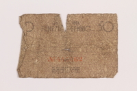 1989.207.1 back
Łódź ghetto scrip, 50 pfennig note, acquired by a Polish Jewish survivor

Click to enlarge