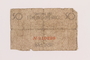 Łódź ghetto scrip, 50 pfennig note, acquired by a Polish Jewish survivor