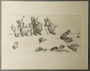 William Sharp etching of soldiers lying dead in the snow