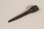Hand-wrought horseshoe nail used by a Romani